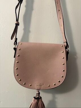 Victoria's Secret Pink Studded Tassel Crossbody Bag